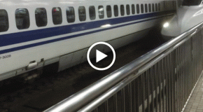 Taking the Nozomi Super Express Bullet Train to Nagoya from Shin-Osaka
