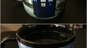 A shipping error worked in favor of my roommate getting me this disappearing Tardis…