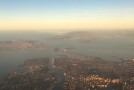 Racing through the air over the Bay Area and connected via +Gogo Inflight Wifi to…