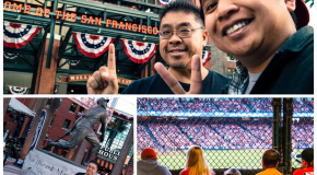 Fun time yesterday with +Benedict Corpuz – Crazy at AT&T Park Game 5! +Samsung…