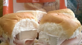 Today's lunch: Turkey and Brie on +King's Hawaiian rolls