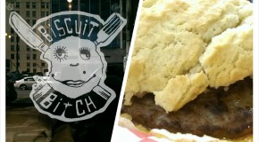 Sausage Bitchwich and Mexican Mocha at Biscuit Bitch﻿