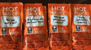Taco Bell proposed to my friend Amanda