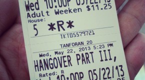 Seeing The Hangover Part III tonight