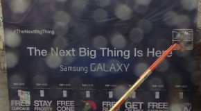 Wow. Samsung Galaxy owners can get free stuff at this spot via NFC.