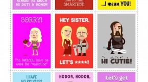 Game of Thrones Valentine's Day Cards