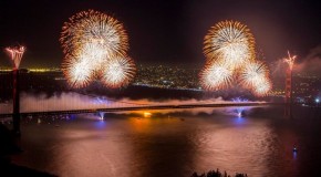 San Francisco Golden Gate Bridge's 75th Anniversary Fireworks Show:
